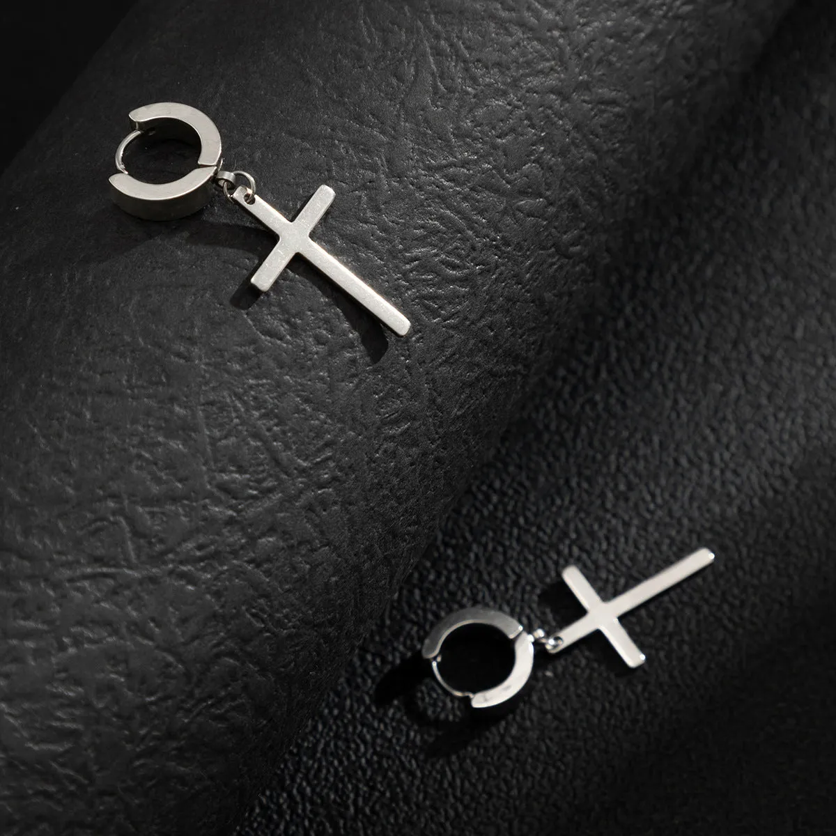 Fashionable Cross Design Earrings