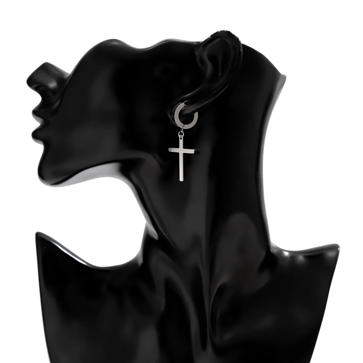 Fashionable Cross Design Earrings