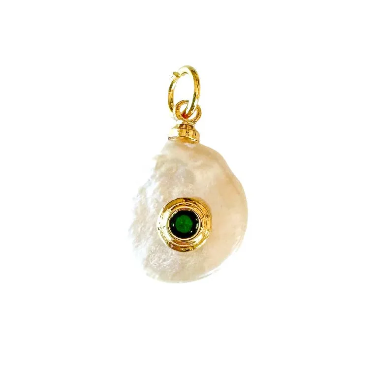 Fresh Pearl Birthstone Charm For Charm Necklace & Bracelet: Light Pink