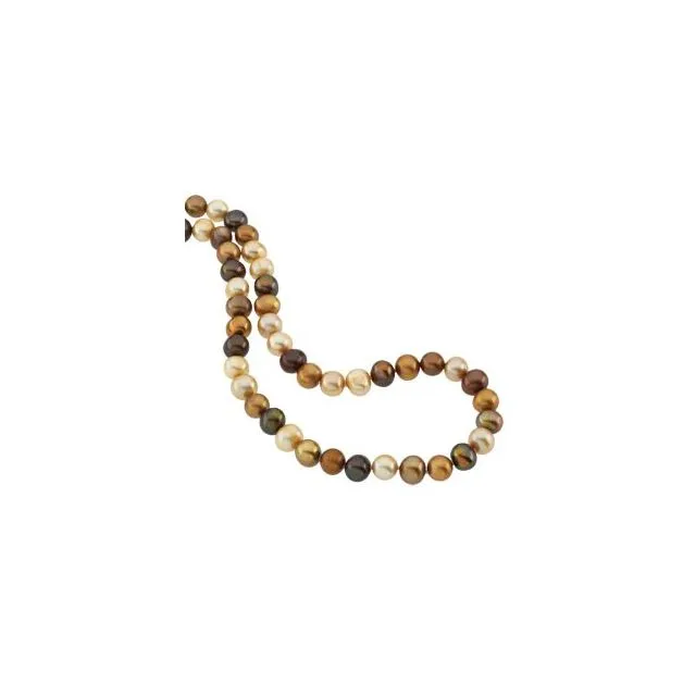 Freshwater Cultured Dyed Chocolate Pearl Rope 72" Necklace