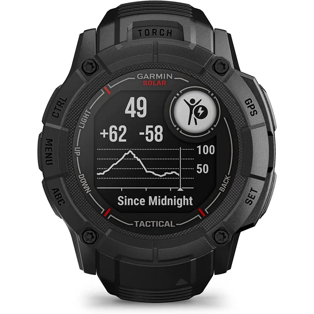 Garmin Instinct 2X Solar GPS Smartwatch Tactical Edition Black   2 Year Warranty