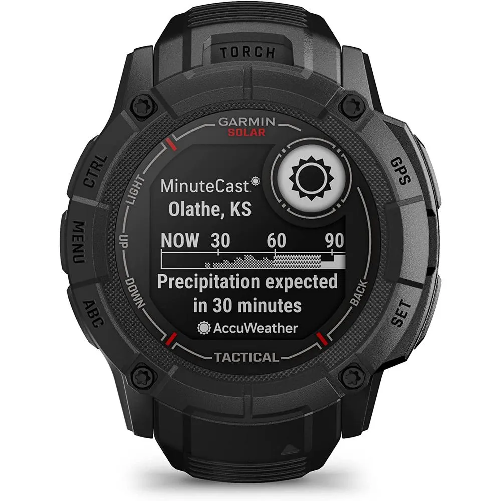 Garmin Instinct 2X Solar GPS Smartwatch Tactical Edition Black   2 Year Warranty