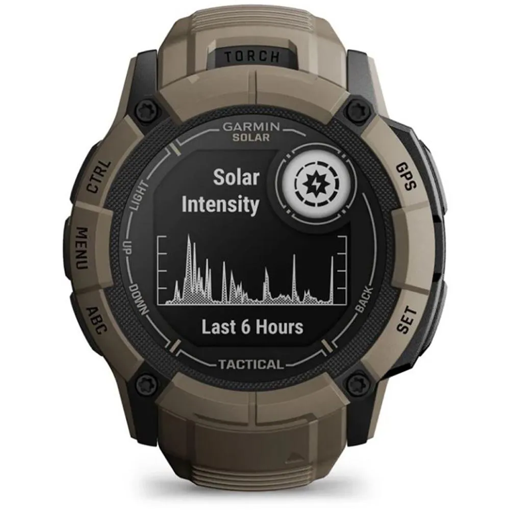 Garmin Instinct 2X Solar GPS Smartwatch Tactical Edition Tan   2 Year Warranty
