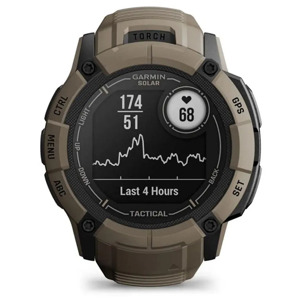 Garmin Instinct 2X Solar GPS Smartwatch Tactical Edition Tan   2 Year Warranty