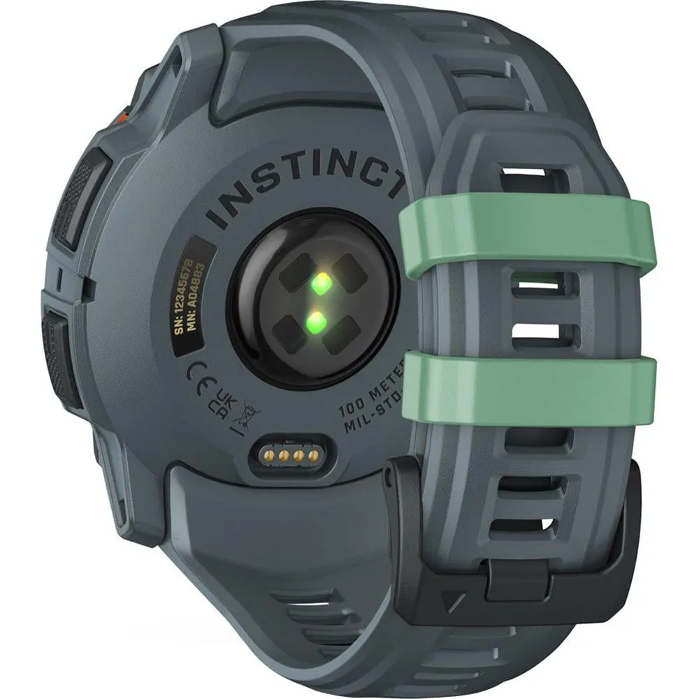 Garmin Instinct 3 - 50 mm GPS Smartwatch, AMOLED   Charging Dock   Protector Bundle