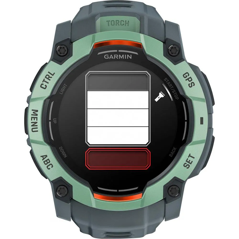 Garmin Instinct 3 - 50 mm GPS Smartwatch, AMOLED   Charging Dock   Protector Bundle