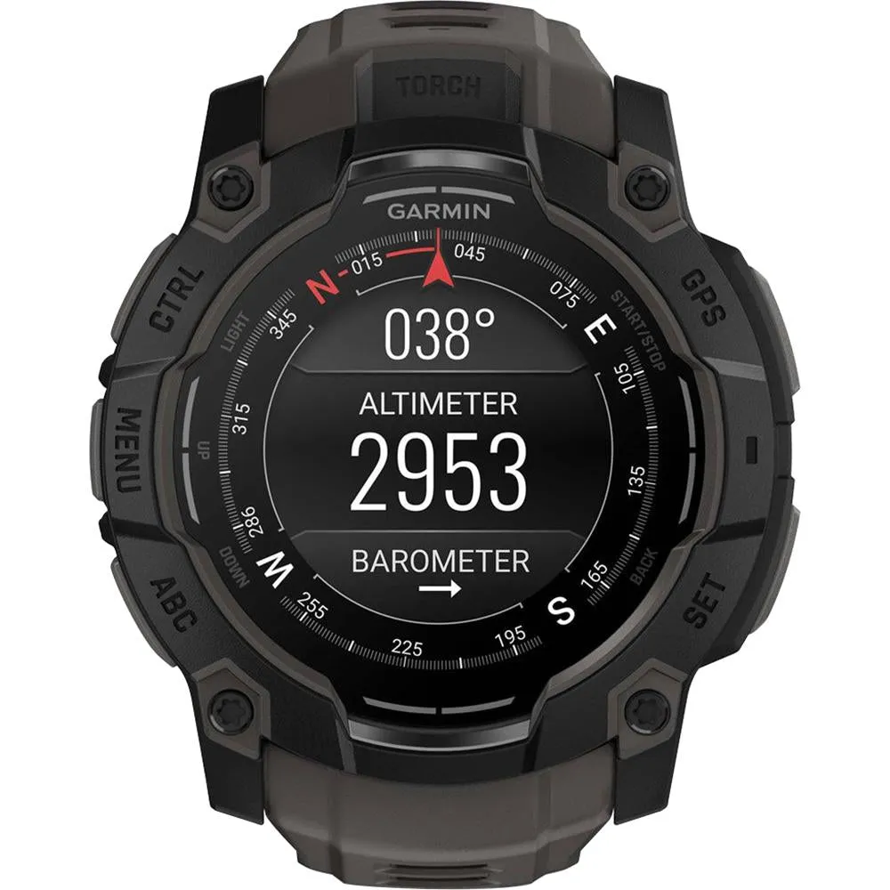 Garmin Instinct 3 - 50 mm Outdoor GPS Smartwatch, AMOLED, Black with Black Band