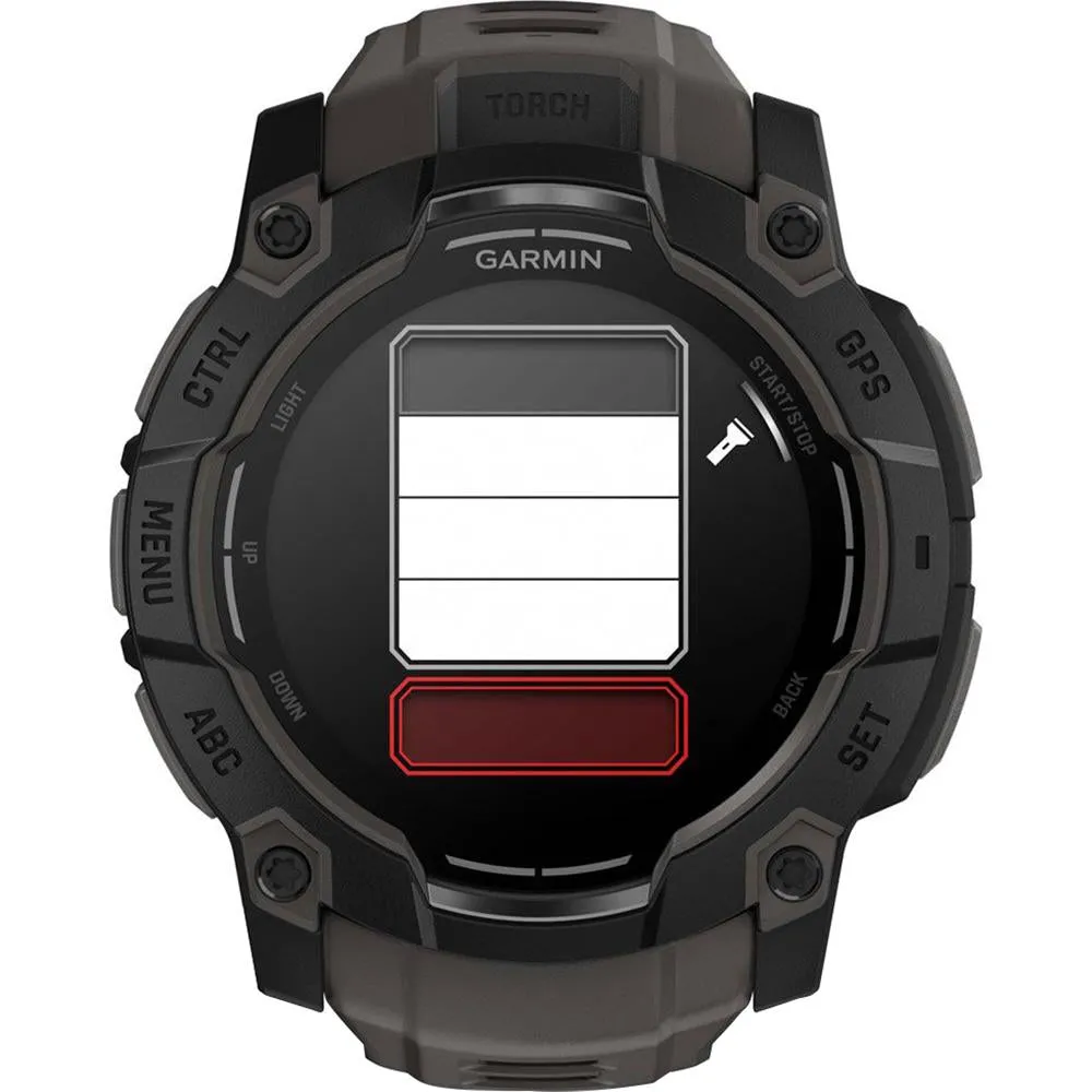Garmin Instinct 3 - 50 mm Outdoor GPS Smartwatch, AMOLED, Black with Black Band