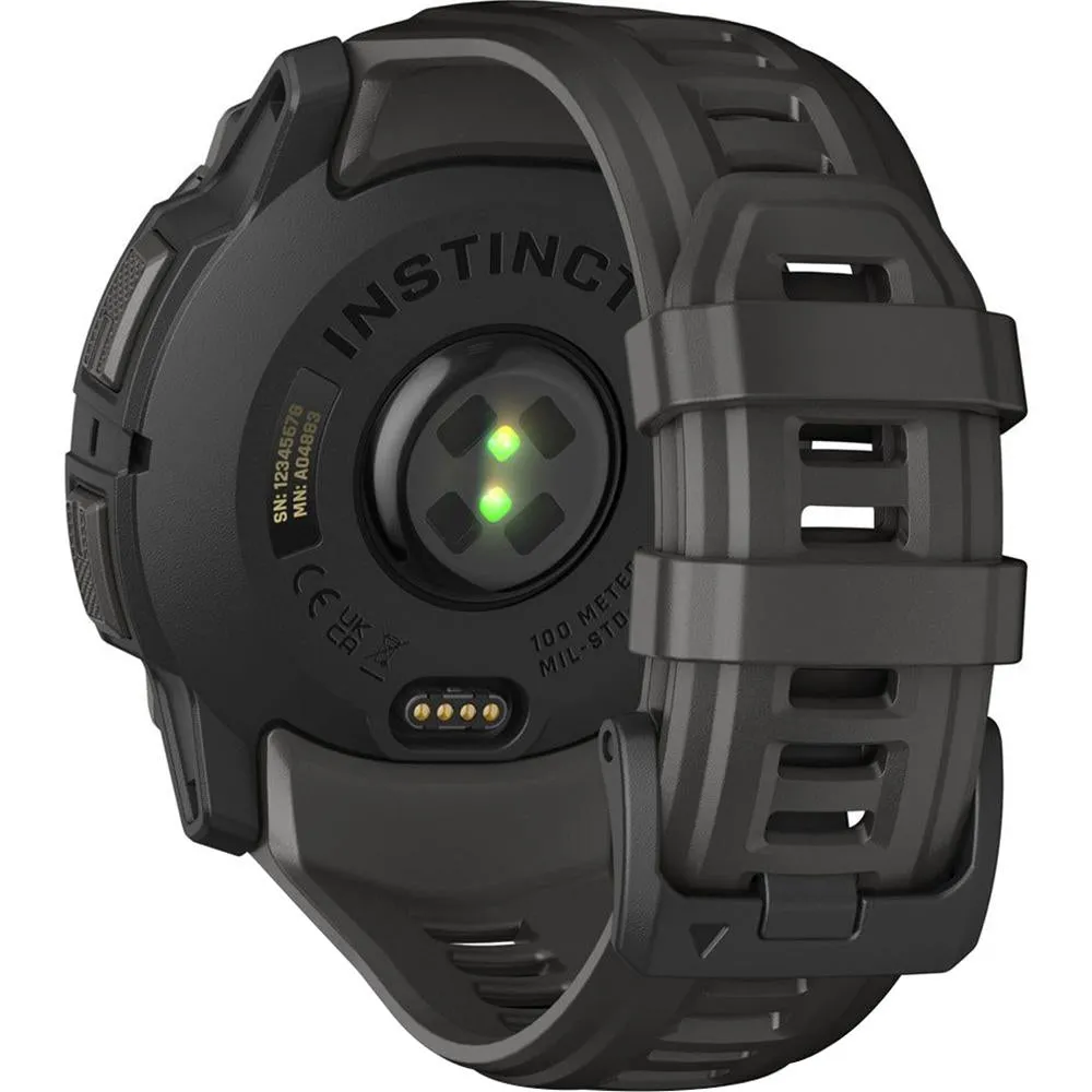 Garmin Instinct 3 - 50 mm Outdoor GPS Smartwatch, AMOLED, Black with Black Band