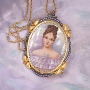 Georgian Revival Portrait Miniature c1930