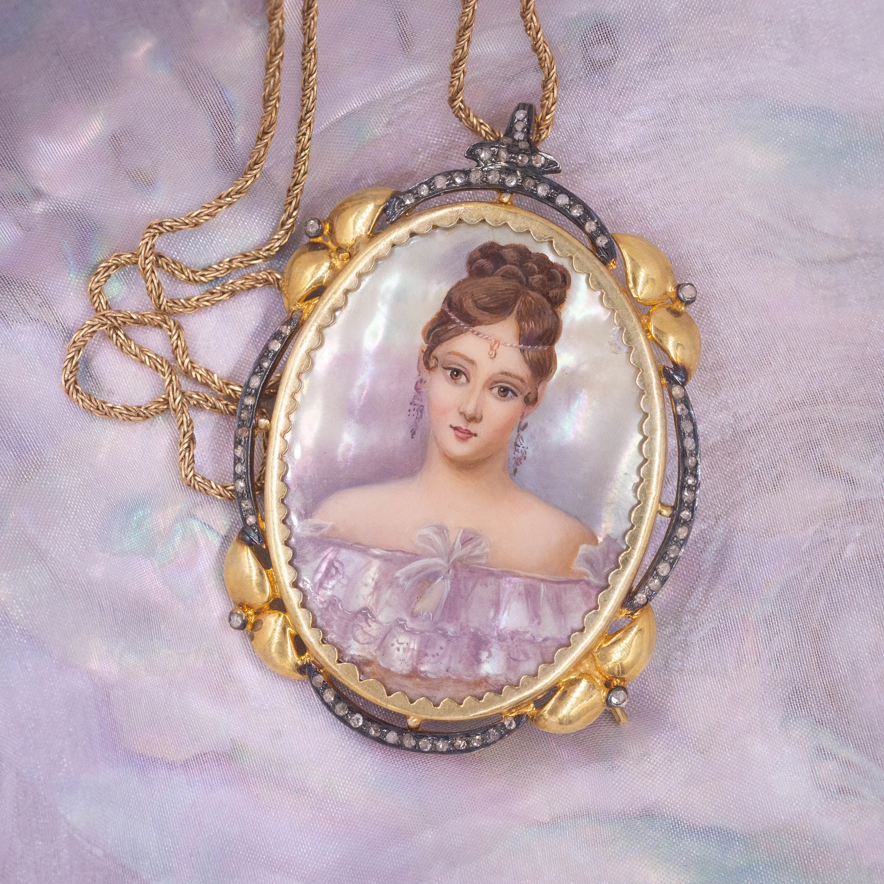 Georgian Revival Portrait Miniature c1930