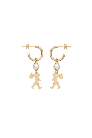 Girl with a Pearl Earrings Gold
