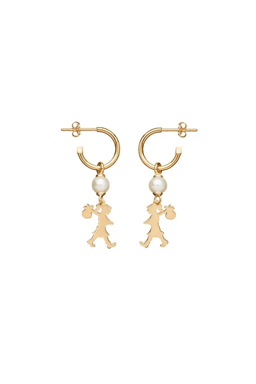 Girl with a Pearl Earrings Gold