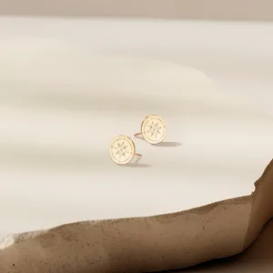 Gold Compass Stud