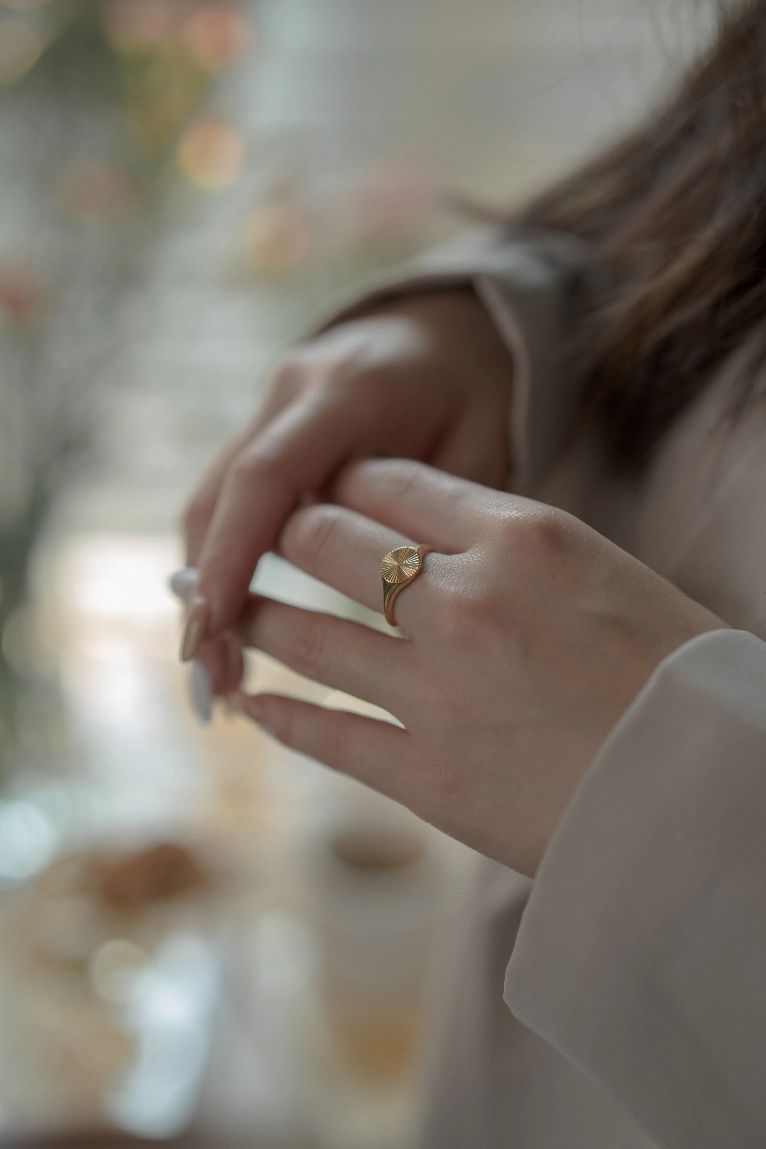 Gold Sunbeam Ring
