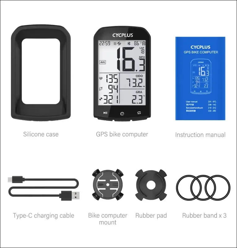 Gps bike computer - cycplus m1 wireless speedometer odometer waterproof bluetooth5.0
