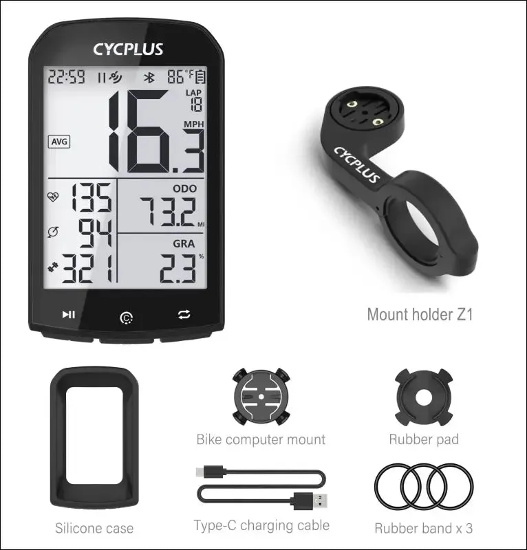 Gps bike computer - cycplus m1 wireless speedometer odometer waterproof bluetooth5.0