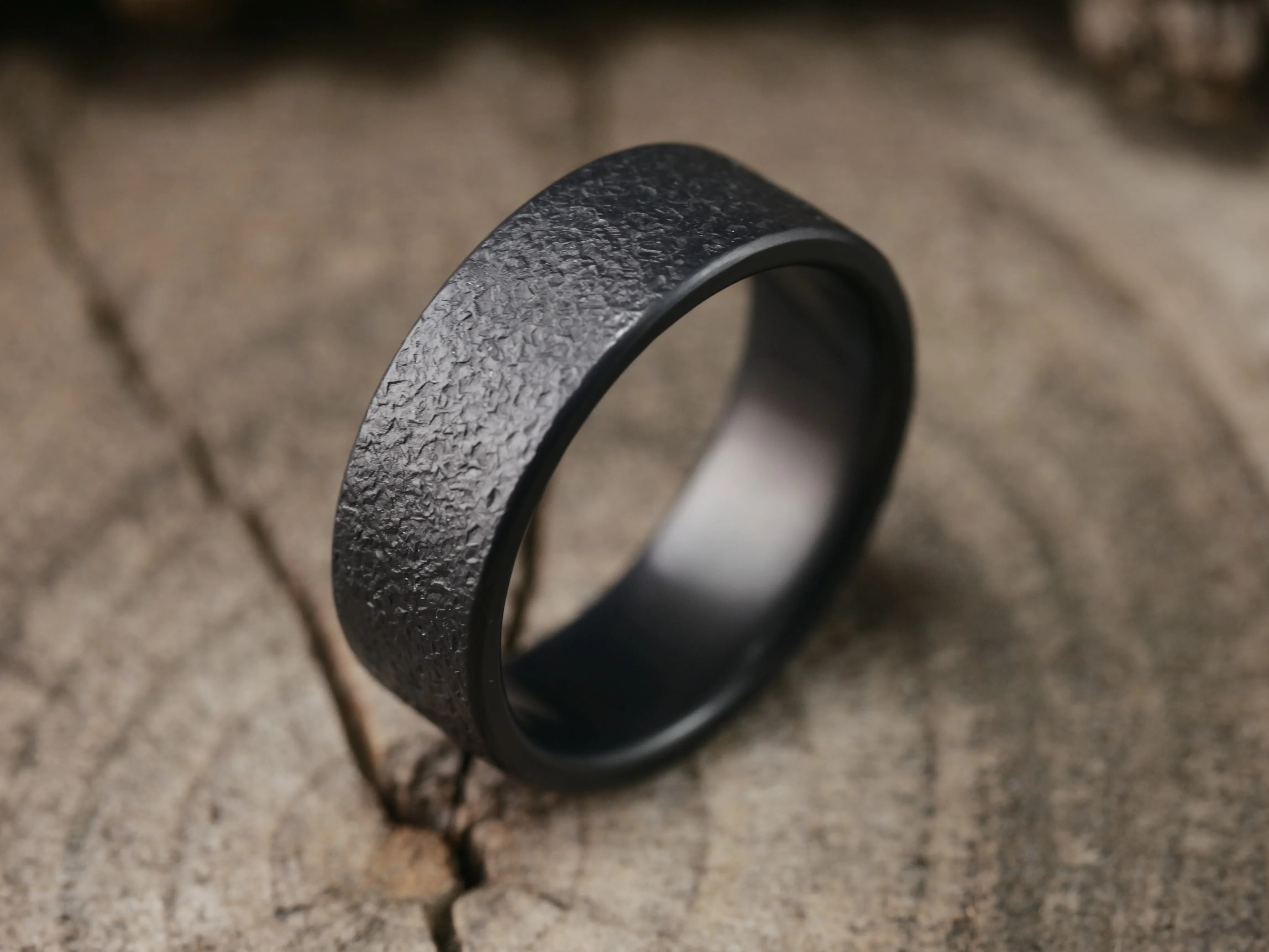 Grit - Black Titanium Ring