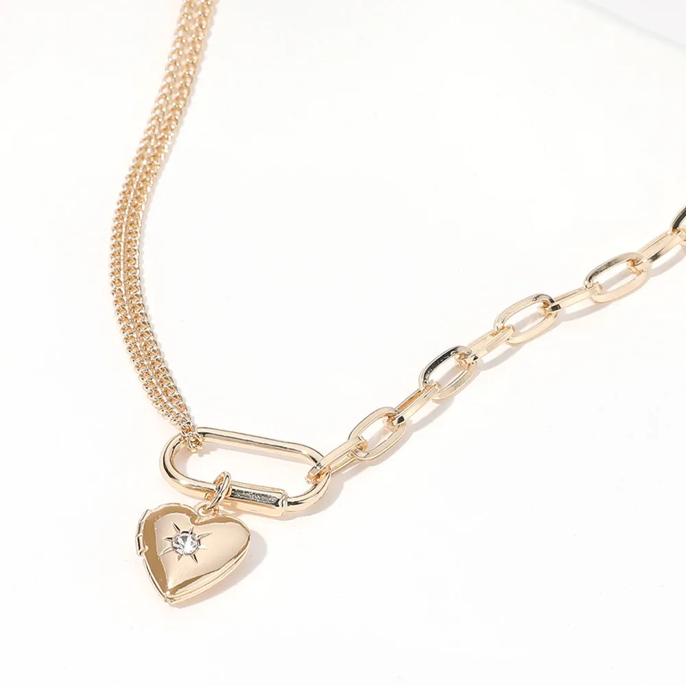 Heart Carabiner Necklace