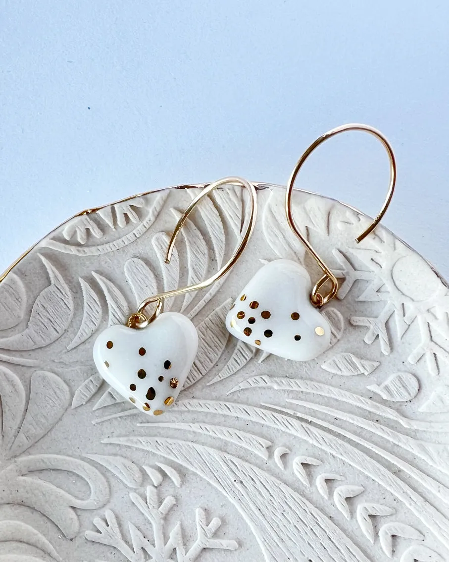 Heart Drop Earrings