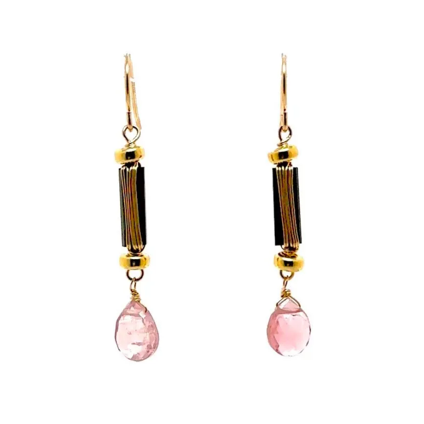 Heidi Tourmaline Wired Gem Drop Earrings
