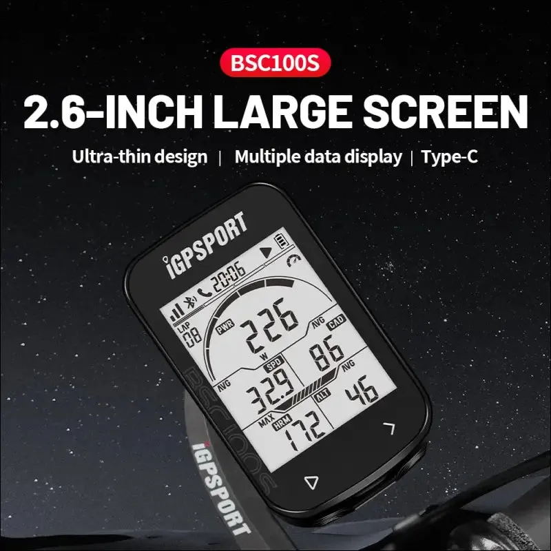 Igpsport igs10s gps enabled bike bluetooth 5.0 computer bsc100s road / mtb bicycle wireless