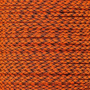 Jax Type Iii 550 Survival Paracord 100ft Hank (Neon Orange Camo)