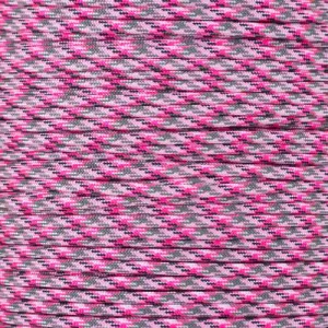 Jax Type Iii 550 Survival Paracord 100ft Hank (Pretty Pink Camo)