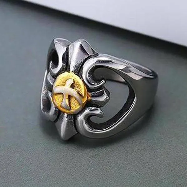 Knights Templar Ring - Silver Gold