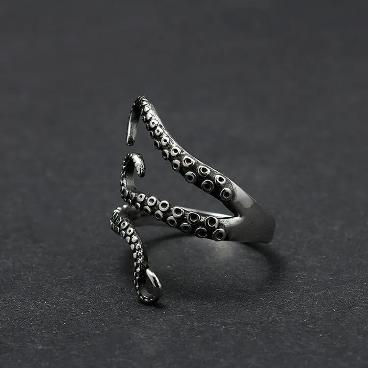 Kraken Octopus Titanium Ring