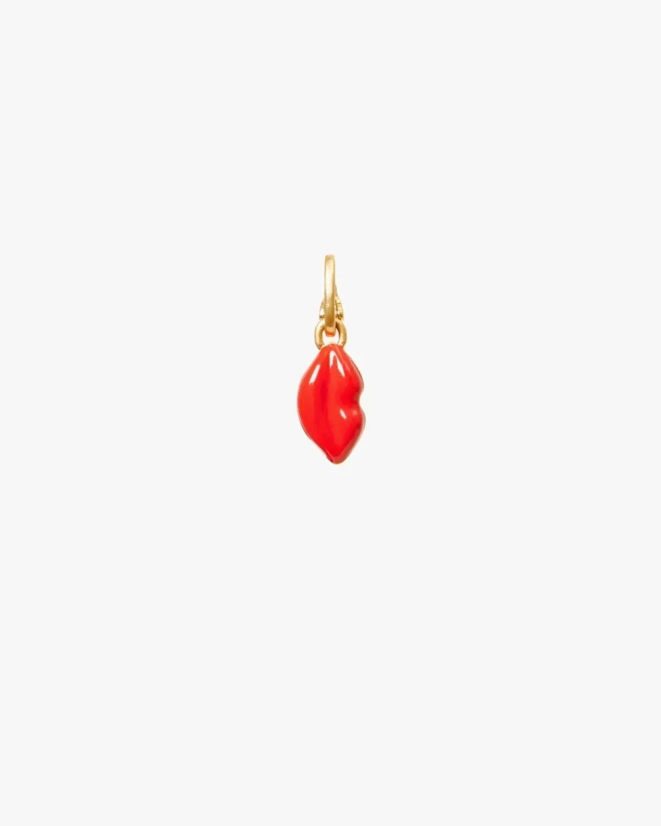 Lips Charm in Poppy