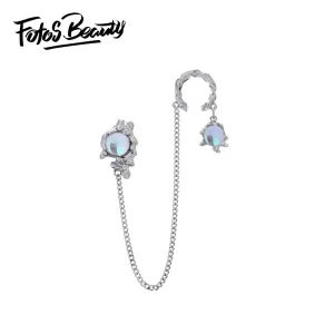 Lunar Eclipse series one-piece ear clip earrings