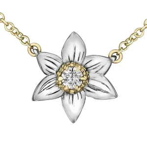 Manitoba Prairie Crocus Canadian Diamond Necklace