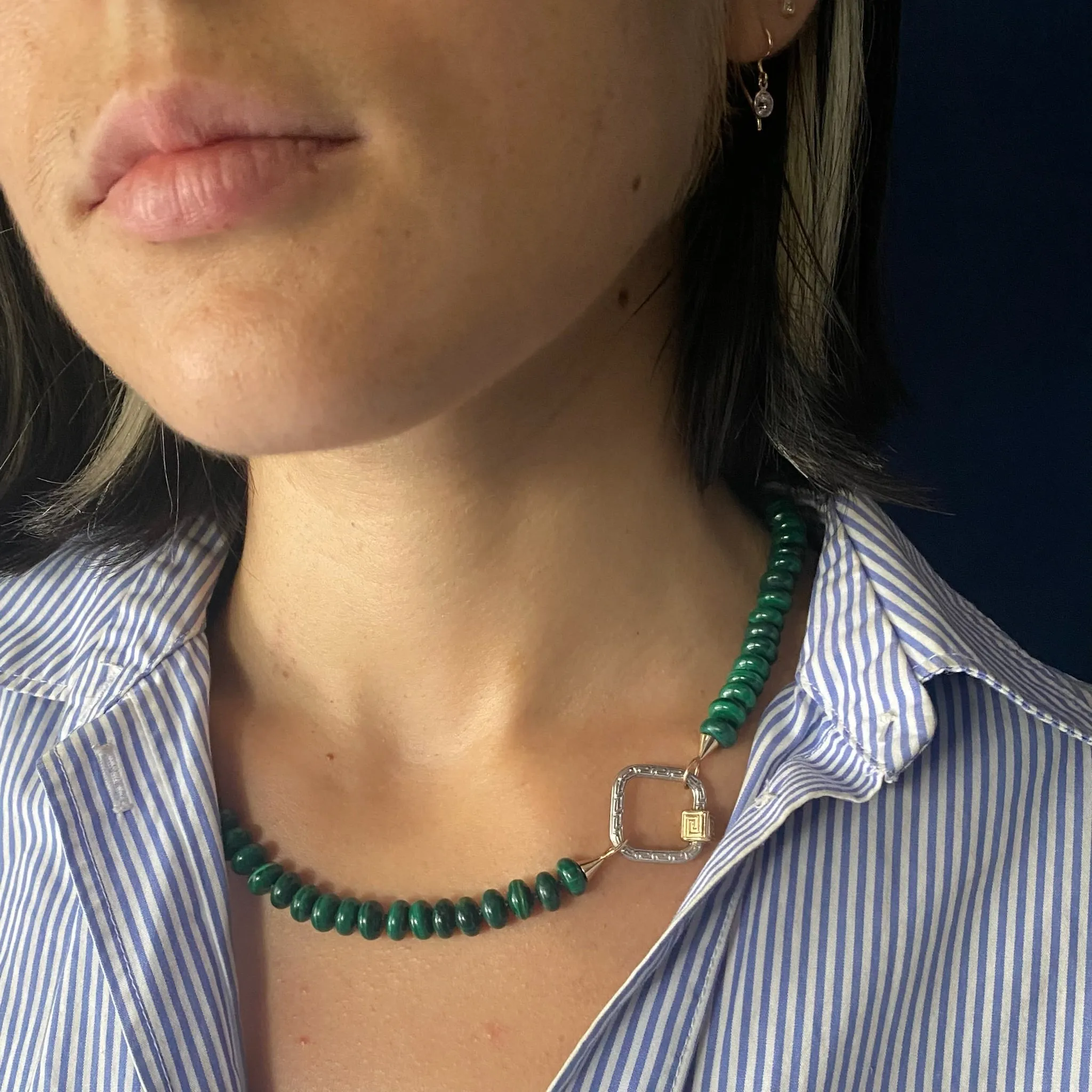 Marla Aaron 14k Malachite Strand