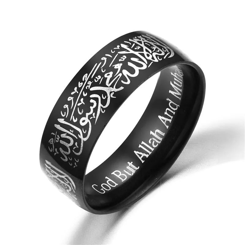 Men's Faith Scripture Ring Titanium Steel Jewelry For Men