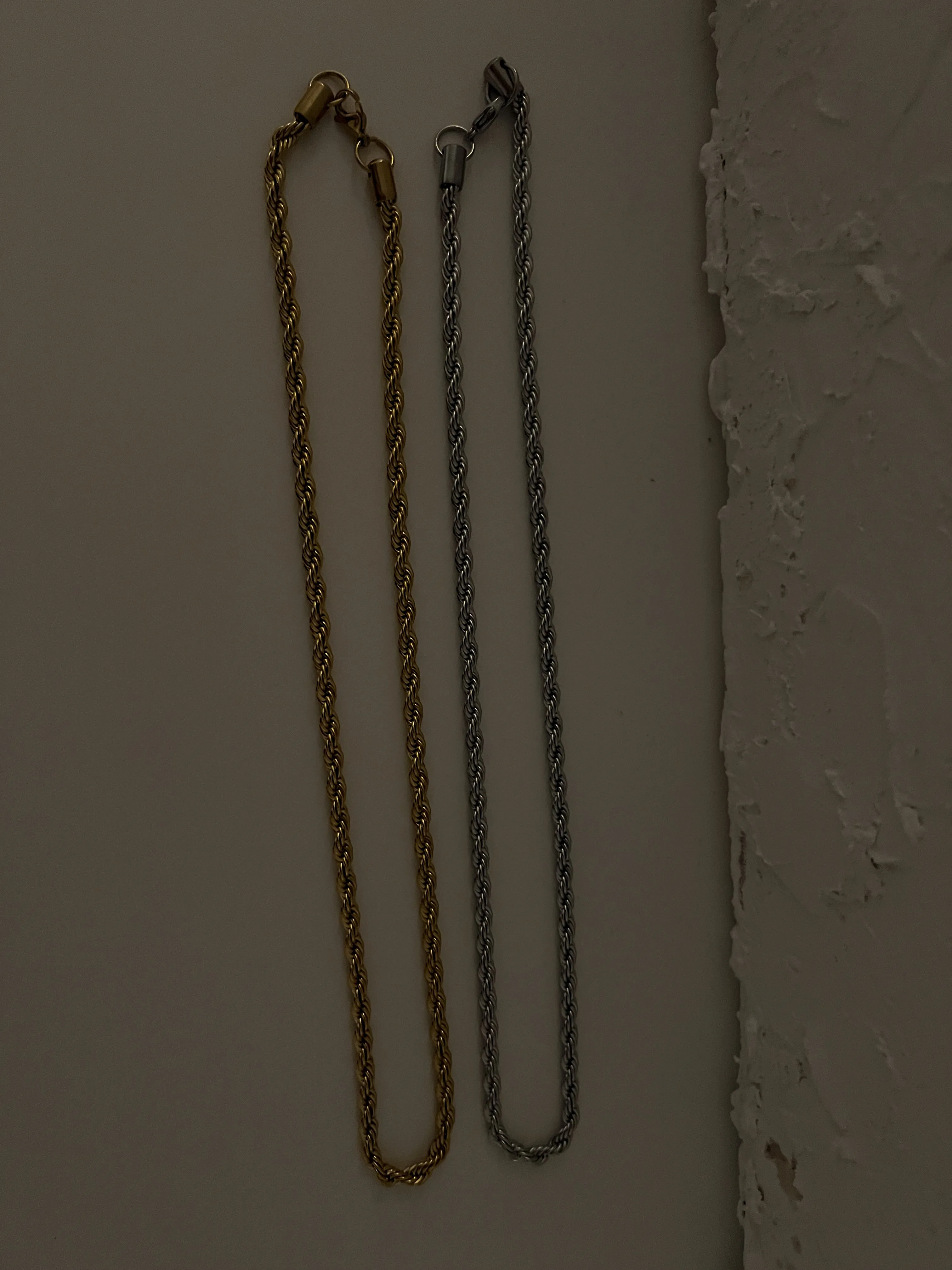 MENS GOLD ROPE CHAIN NECKLACE