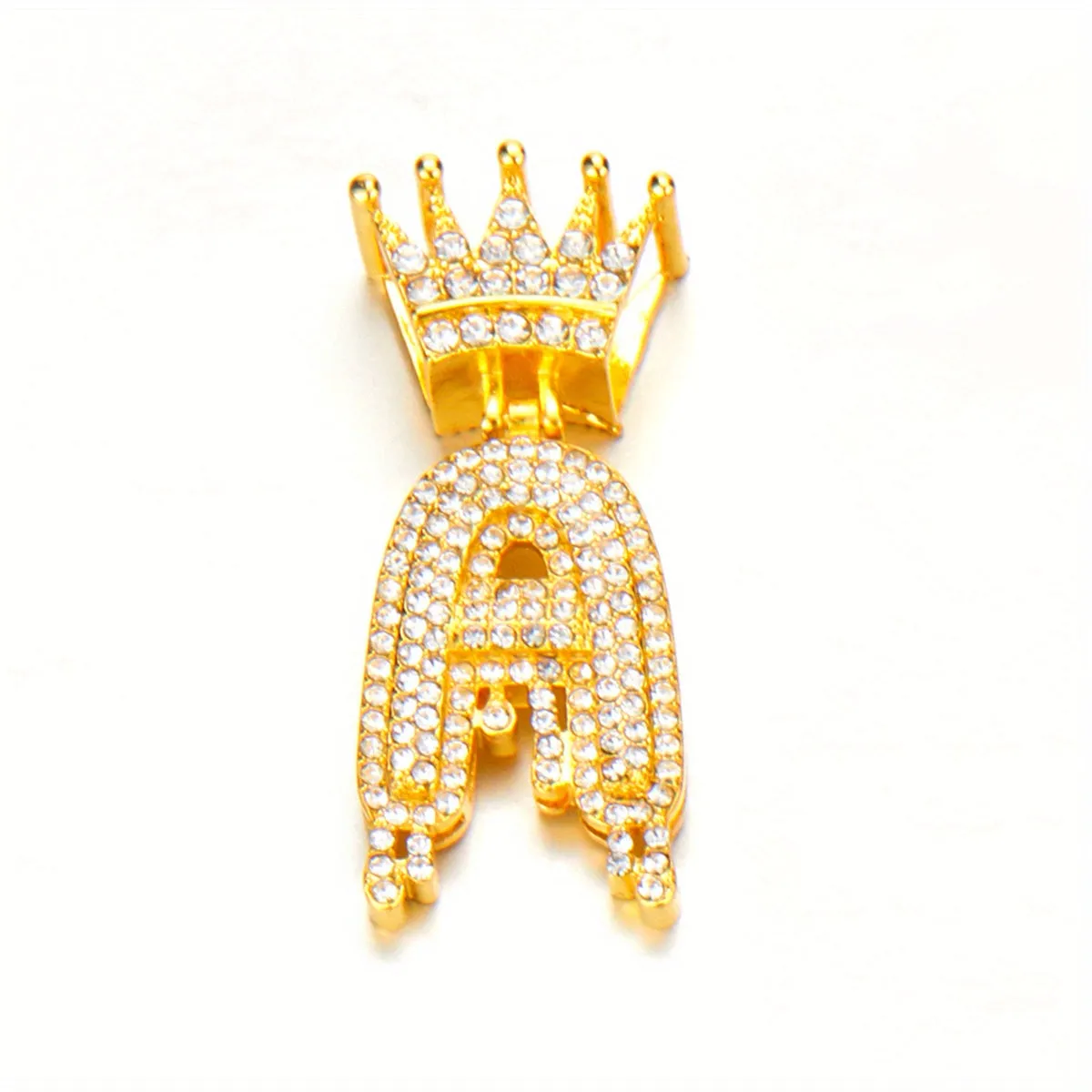 Men's Stainless Steel Necklace Pop Waterproof Crown Lett