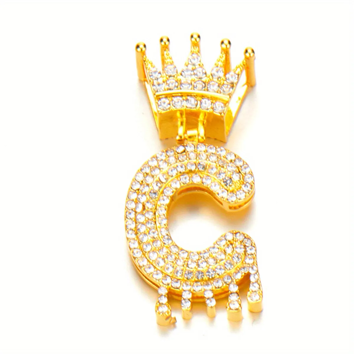 Men's Stainless Steel Necklace Pop Waterproof Crown Lett