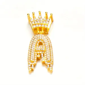 Men's Stainless Steel Necklace Pop Waterproof Crown Lett
