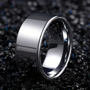 Men's Width 8mm Titanium Steel Ring, Domineering Spanner Hand Jewelry