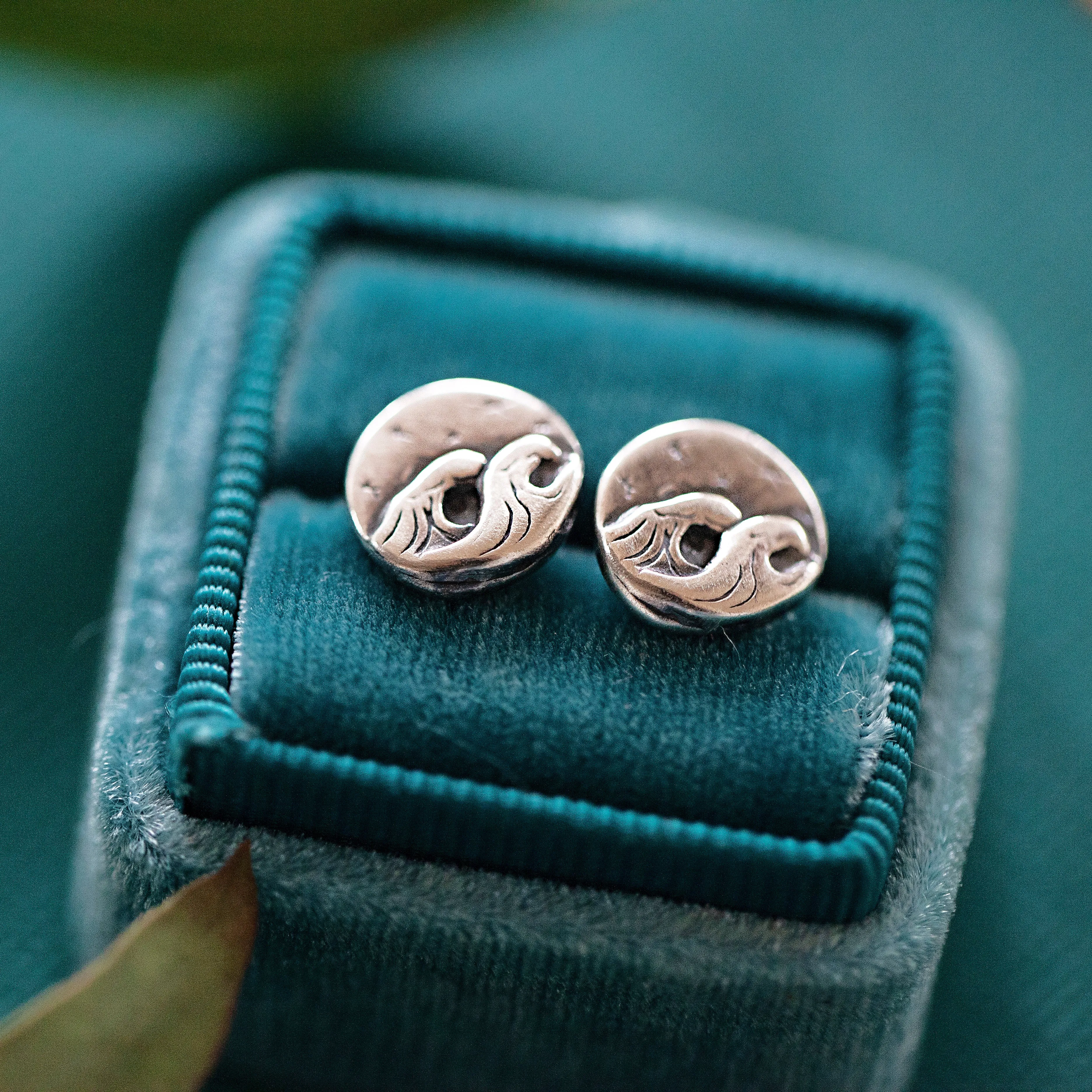 Midnight Ocean Adventure Silver Earrings