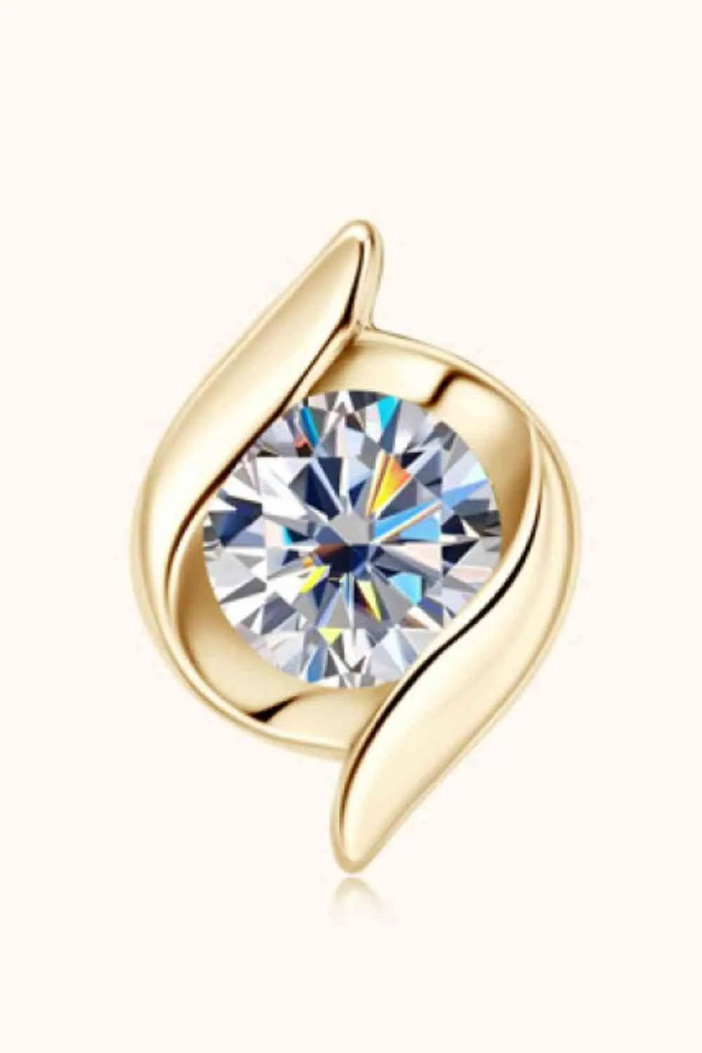 Moissanite Sterling Silver Stud Earrings