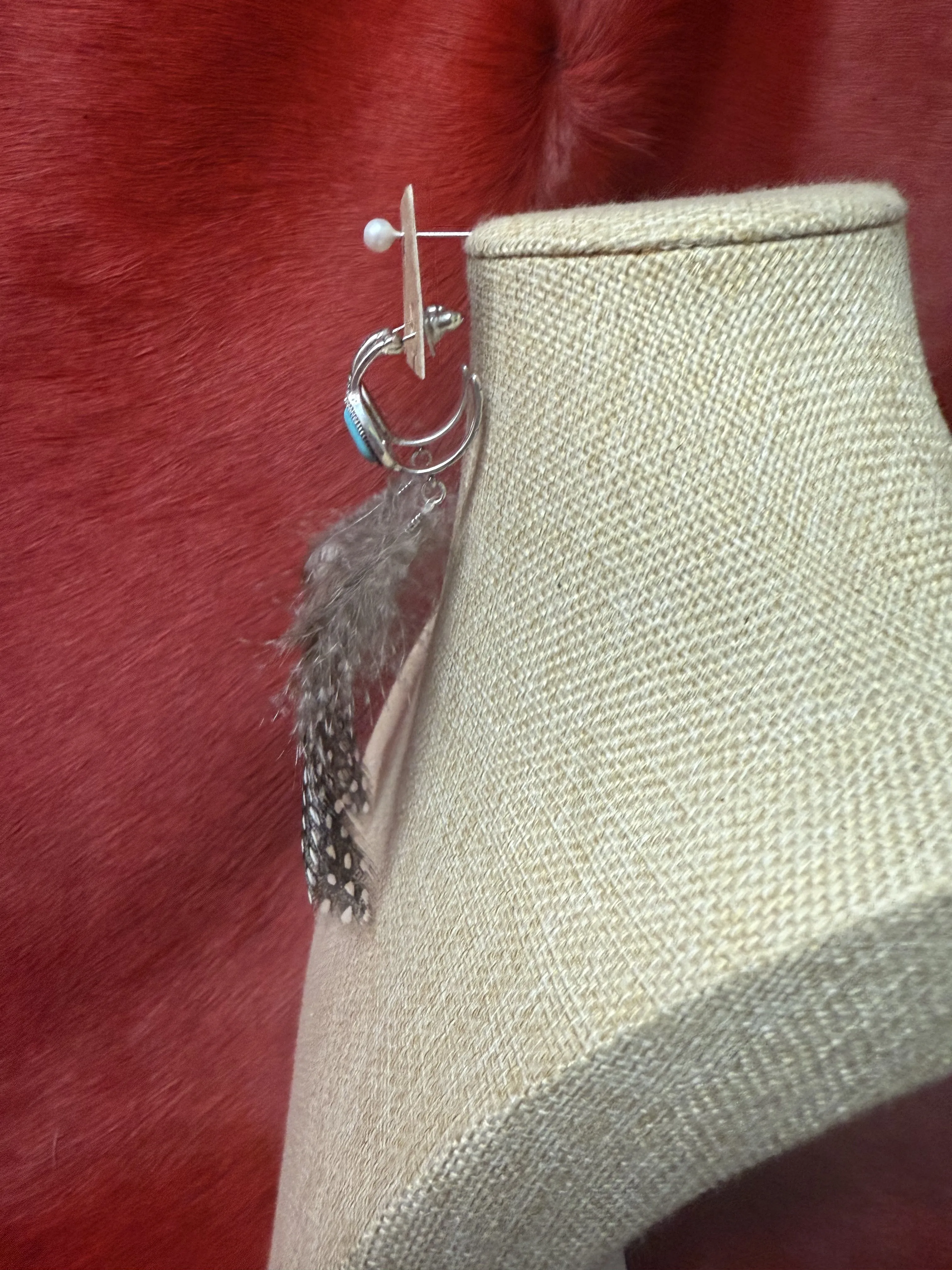 Moonlit Feather Earrings