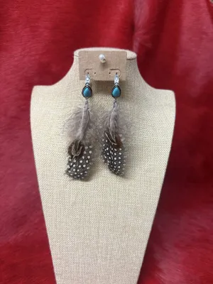 Moonlit Feather Earrings