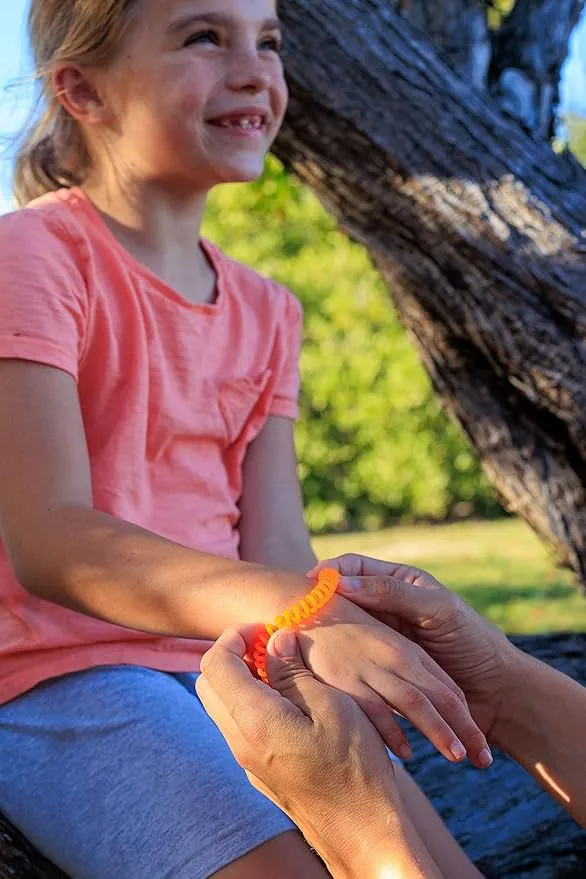 Mosquito Guard 20 Deet Free Mosquito Repellent Bracelets for Kids - Camping Essentials Bug Repellent Bracelets - Mosquito Repellent Outdoor Patio Bands - Summer Essential Bug Bracelets Repellent Kids