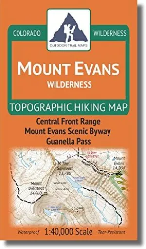 Mount Evans Wilderness - Colorado Topographic Hiking Map (2018)