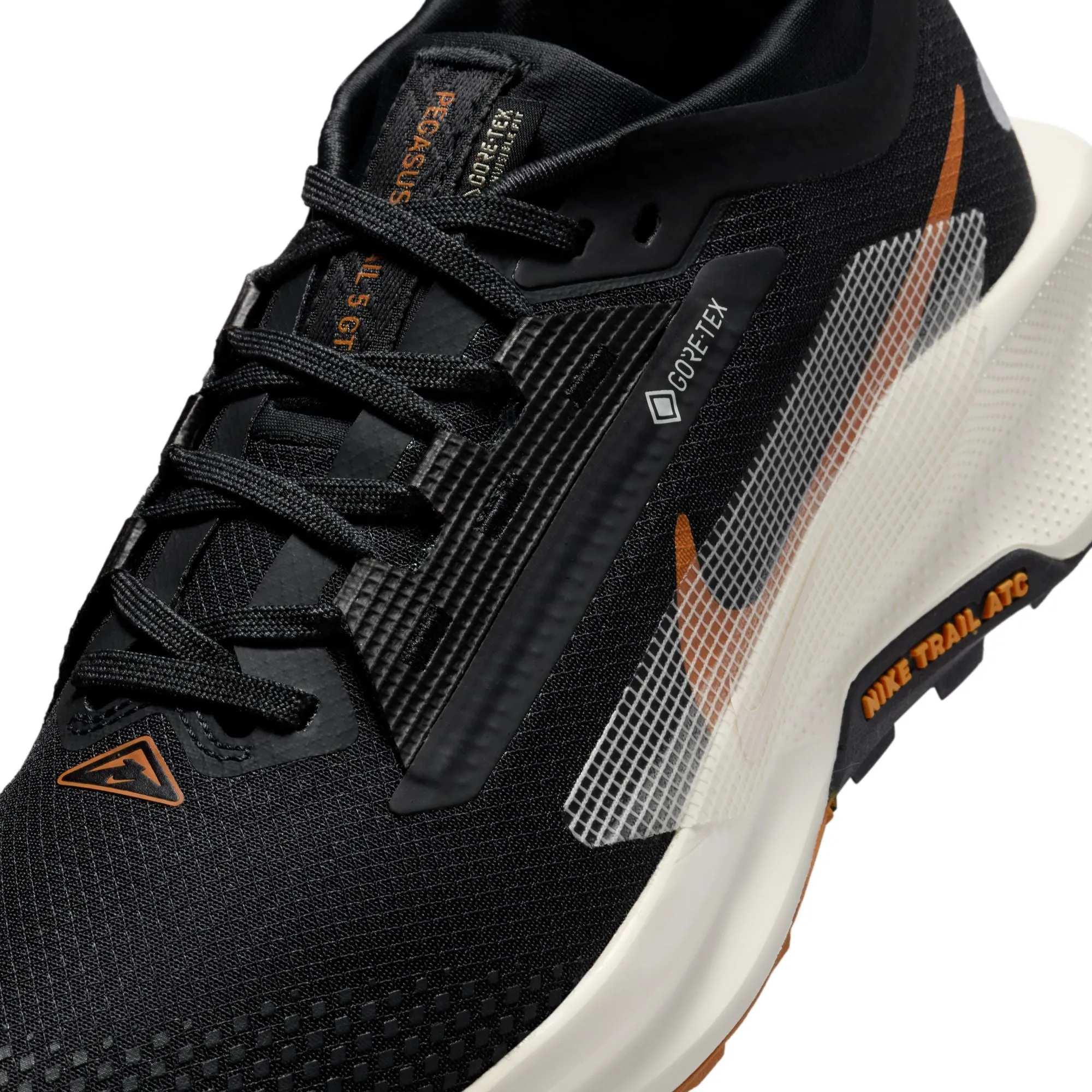Nike Women's Pegasus Trail 5 GORE-TEX Trail Running Off-Noir / Black / Monarch / Pale Ivory
