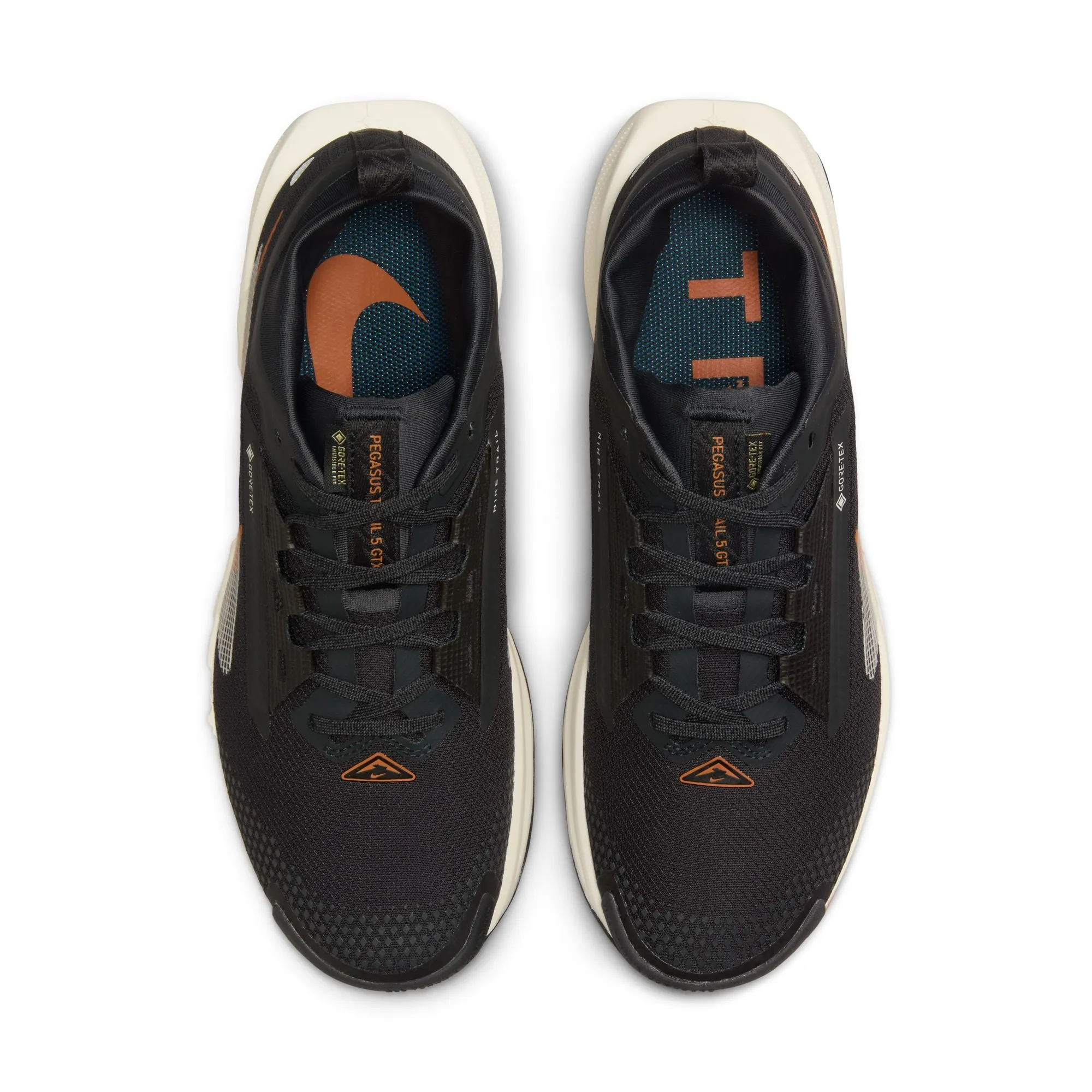 Nike Women's Pegasus Trail 5 GORE-TEX Trail Running Off-Noir / Black / Monarch / Pale Ivory