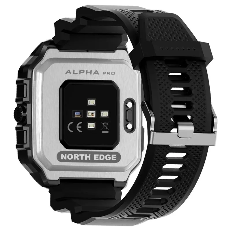 NORTH EDGE Men's Sports Smartwatch: GPS, GLONASS, GALILEO Tracking, Compass, Heart Rate, SpO2, Stress Monitoring & Bluetooth