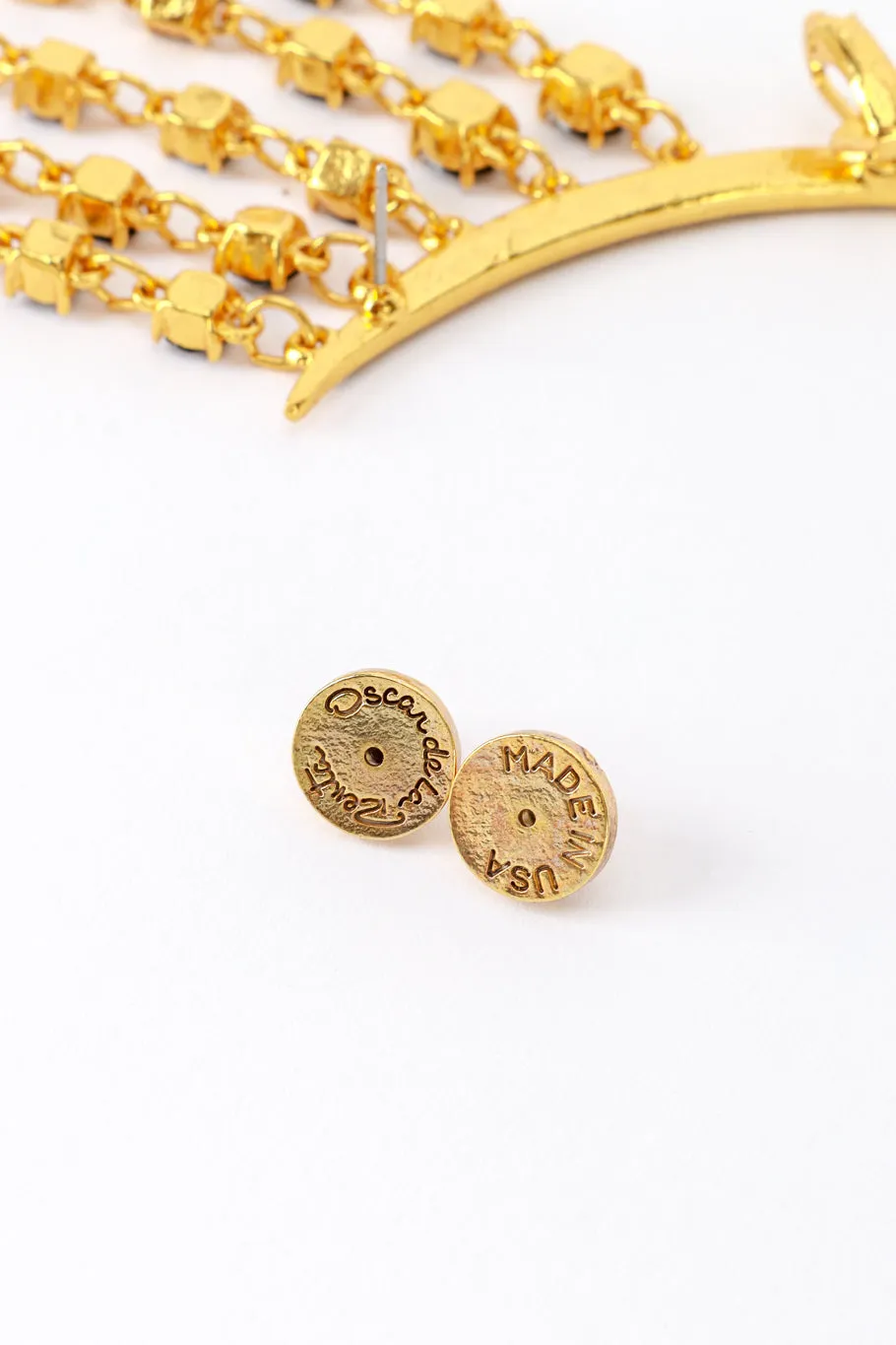 Obsidian Crescent Moon & Falling Stars Earrings